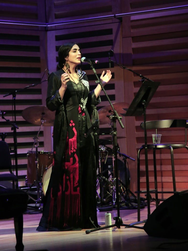 Sahar Ziabei: Classical Iranian and Kurdish music vocalist, guest of the Karaj Collective at Vaak Stage 2023.