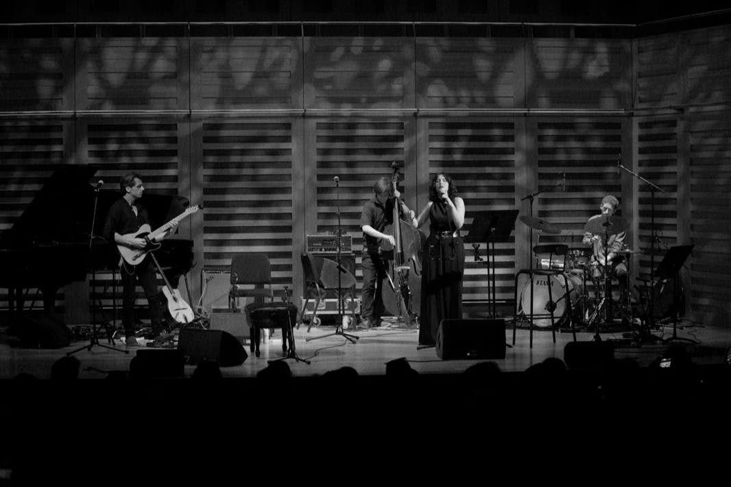 Kourosh Kanani Trio with Misagh Moradi: Performing at Kings Place during Vaak Stage 2023.