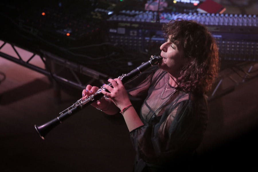 Mona Matbou Riahi's soulful clarinet performance.