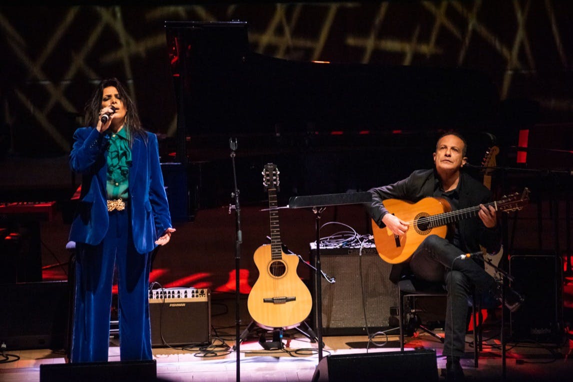 Yasmin Levy performs a song inspired by "Soghati," an Iranian track by Hayedeh.